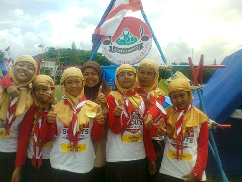 Regu Pramuka putri Al-Ya'lu juga siap mempertahankan juara